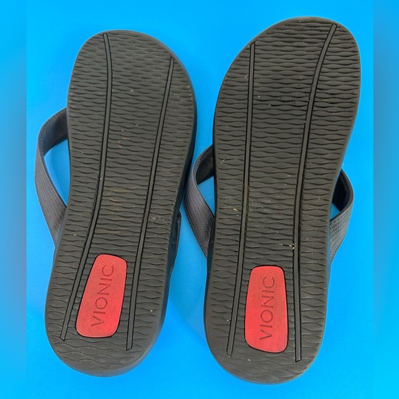 Men’s Navy Vionic Wave Comfort Flip Flops | SZ 12 - Picture 4 of 6